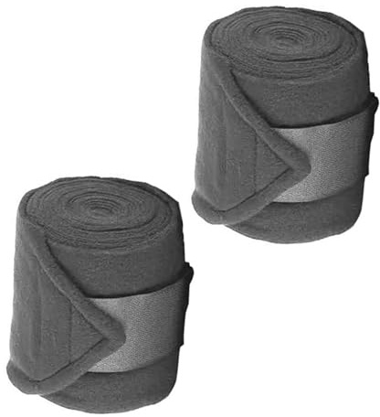 Lerpwige Bandage de jambe de cheval respirant avec doublure en polaire pour l'équitation et la protection contre le froid