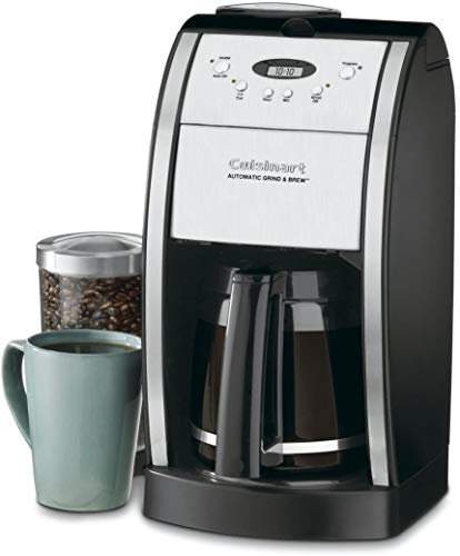 Cuisinart DGB-550BKP1 Grind & Brew Automatic Coffeemaker, 12 Cup, Black