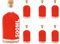casavetro Tapón de Corcho Transparente Botellas de Vidrio vacías 500 ml - Tapas de Corcho Recargables Reutilizables - Apretado al Aire para endrinas Gin Aceite Vinagre Cerveza Vino Sidra(6 x 500 ml)