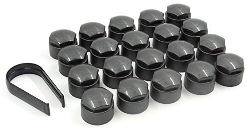 Partsdealers® - Copridadi ruota per Audi A1 A3 A4 A5 A6 A7 A8 TT Q3 Q5 Q7 17 mm x 20 (grigio scuro - colore OEM)