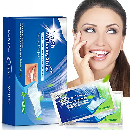 Zahnaufhellung-Streifen - Bleaching Stripes Set - White Stripes - Zahnbleaching - professionelles Bleaching für weiße Zähne - effektives Zahnpflege-Kit – Teeth whitening Kit - 56 Stück