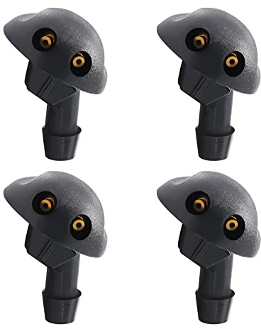 eMagTech 4 Stück Frontscheibenwaschdüse Ersatz 7700846456 7700846446 289321198R Kompatibel mit Dacia Logan Kompatibel mit Renault Sandero