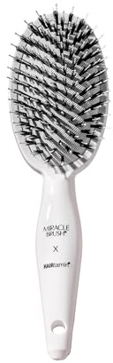 Hairtamin Haarbürste für alle Haartypen | Paddelbürste zum Föhnen, Entwirren und Glätten | antistatisches, leichtes und ergonomisches Design | Haarbürste für Männer, Frauen, Kinder und Haustiere