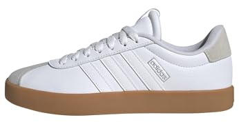 Adidas Women's VL Court 3.0, White/White/Silver Metallic, 5.5