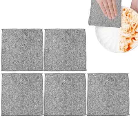 Trapo de limpieza de microfibra, trapo para limpiar el polvo, 25 x 25 cm, absorbente de agua, trapos de limpieza, casa, cocina, coche, tienda de microfibra