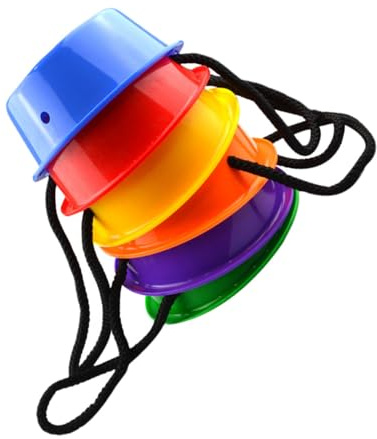 Yardwe 1 Set Outdoor Plum Pile Balance Training Equipment for Kindergarten Games Fun Exercise Props for Smooth Surface Easy to Clean