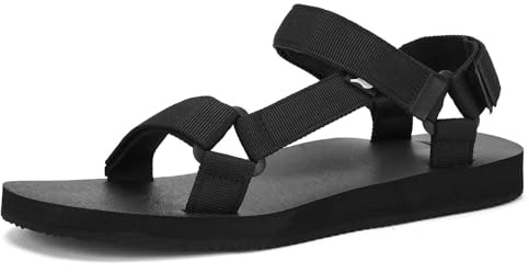 YOCCI Men's Water Sandals Arch Support Hiking Sport Sandal Beach Outdoor Athletic Summer Shoes