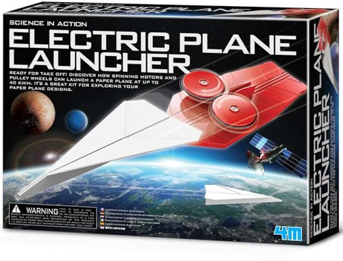 4M | Electric Paper Plane Launcher | Science in Action | For Kids Ages 8+