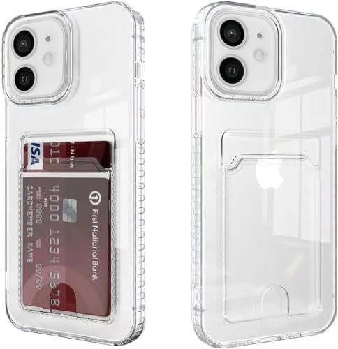 Xerial pour iPhone 11 Coque avec Porte-Carte, Transparent Silicone TPU étui de téléphone, Ultra Mince, Souple, Antichoc Housse de Protection,Bumper Cover