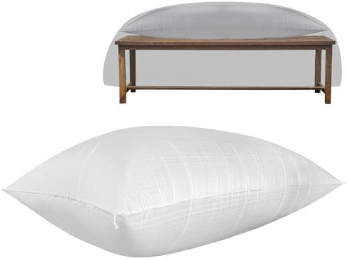 87 x 37 Inch Patio Furniture Cover Airbag-Rectangle Patio Table Cover Air Pillow-Inflatable Outdoor Furniture Cover Support Prevents Leaves,Water and Snow Pooling