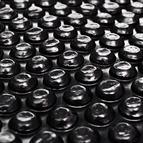 Homgoday Telo di copertura per piscina, protezione solare, per piscina, rettangolare, in PE, 10 x 5 m, colore nero