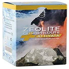 SEB - Zeolite Clinoptilolite Attivata pura al 100% - 200 capsule da 540 mg - Dispositivo medico di classe 2a certificata per uso orale. Prodotta in Italia