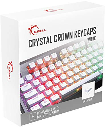 G.SKILL Crystal Crown Keycaps Ansi 104 Clavier mécanique Blanc