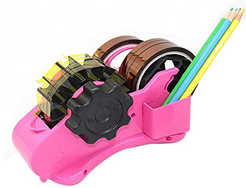 CYSJ Dévidoir de thermique à plusieurs rouleaux pour transfert thermique, distributeur de adhésif avec noyau de 2,5 cm et 7,6 cm