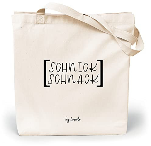 Loxato Canvas Tote Bag mit Spruch - Stoffbeutel Bedruckt Lustig - Einkaufstasche mit Motiv - Jutebeutel Bedruckt Lustig - Baumwolltasche Bedruckt - Jutebeutel Spruch