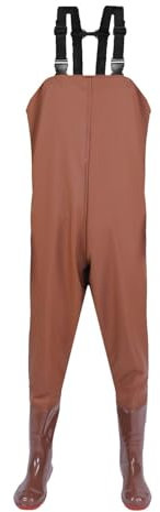 Angel-Latzhose für Herren, wasserdicht, Übergröße, Jumpsuits für Herren, Overall, Angelstiefel, Angeln, wasserdicht, Wathose mit Stiefeln, wasserdicht, atmungsaktiv, Cross-Wasser-Wathose, rose, 36