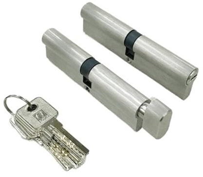 Cylindre Serrure 1 pièces cylindre de porte 110cm sécurité cuivre serrure de porte cylindre intérieur chambre salon serrure poignée 5 pièces laiton clé verrouillage Barillet De Serrure(DC-110MM-DOUBLE