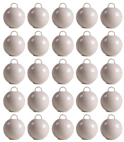 Silver Round Bubble Balloon Weights - Pack of 25