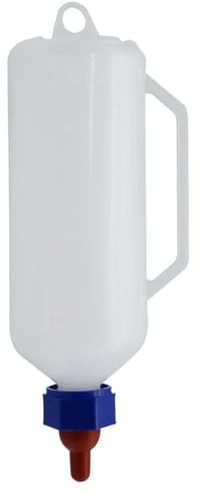 Nudorpn Bouteille d'agneau, bouteilles de chèvre pour nourrir les chèvres de bébé - 1 l - Bouteille de boisson pour enfant - Boisson de lait pour animaux - Accessoire pour bébé - Nourriture pour le