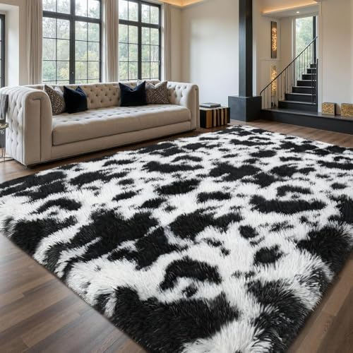 Sour Lemon Alfombra Gris Pelo Largo Moderna para Salón, Alfombra Dormitorio Suave Y Mullida, Alfombra Habitación Fácil de Limpiar, Parte Inferior Antideslizante, 160x230 cm