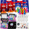122 Bowling Mitgebsel Kindergeburtstag PQKL-party Bowling Geschenktüten, Einladungskarten, Stift, Bowling Schlüsselanhänger, Aufkleber Bowling Geburtstag Deko, Bowling Themen Geburtstagsfeier Zubehör