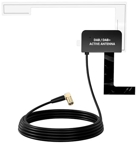 TUOLNK DAB Aerial SMB Female Right Angle Antenna DAB Car Aerial Radio Antenna 9.8FT(3M) Compatible for Pioneer Car Radio