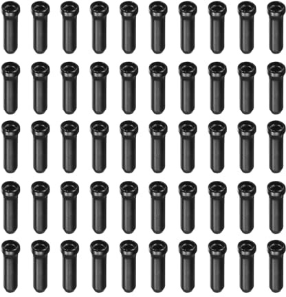 QUARKZMAN 80 Pezzi Set Cappe Terminali Cavi Bicicletta In Lega Di Alluminio Cappe Terminali Cavi Durevoli Kit Cappe Terminali Per Freno Estremità Cavo Cambio Parti E Strumenti, Nero
