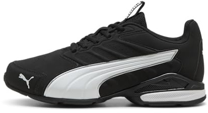 PUMA Electro SL Chaussures de Course sur Route Unisexes Noir/Blanc/argenté Pointure 42, Puma Black Puma White Puma Silver, 43 EU