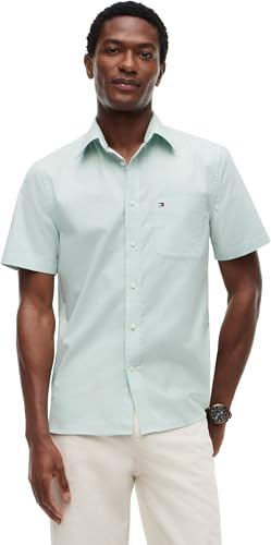 Tommy Hilfiger Light Oxford Solid SS BD Shirt Mw0mw42285 Chemise S/S Homme