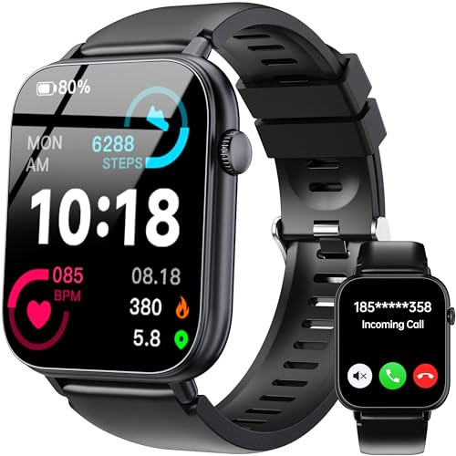 OUKITEL Reloj Inteligente Hombre Mujer, 1.83 HD Smartwatch Hombre Mujer con Llamadas Bluetooth, 100+ Modos Deportivos Smart Watch, SpO2/Pulsómetro/Monitor de Sueño,Impermeable IP68 para Android iOS