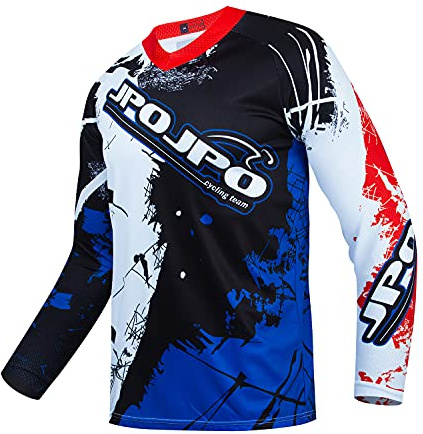 Kids Cycling Jersey,Youth Motocross Jersey Boys Dirt Bike Shirt Girls Motorcycle Long Sleeve BMX Racing Clothing Off-Road Downhill Tops
