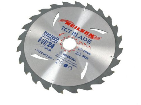 Lame De Scie Circulaire (Tct) 235Mm (9.1 / 4 Po.) 3Pc Set Neilsen 1 Paquet / S