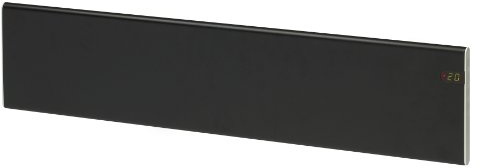 Adax Neo NL – Elektroheizung 800 W | Elektroheizung | geringer Energieverbrauch | Zusatzheizung | elektrischer Wandkonvektor mit Thermostat | Höhe 200 mm | KDT Schwarz