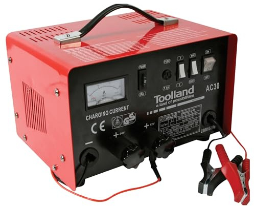 Perel Cleer Cargador para batería de ácido de plomo 12/24 V con función Boost 20 A