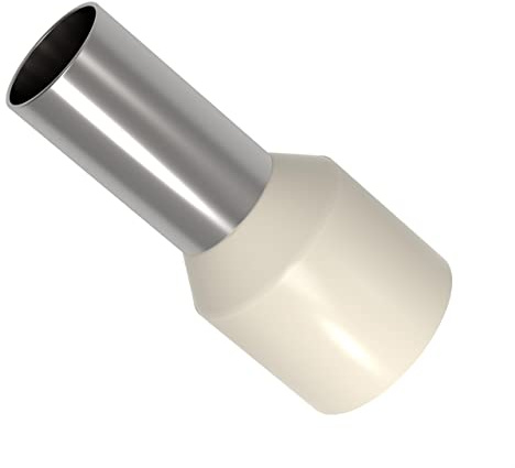 Embouts de câble 0,34-50 mm² isolés Gaines d'extrêmité de cables 10-1000 unité sélection: (50 pièces, 16 mm² ivoire)