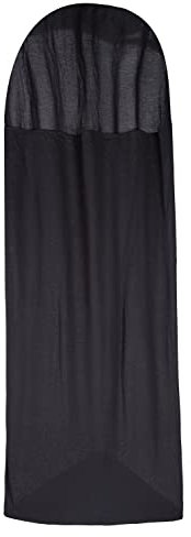 Mountain Warehouse Thermal Mummy Sleeping Bag Liner -220cmX85cmX51cm, Stretchy Knit Travel Sheet - For Spring Summer Black