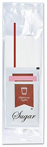 Coffee Pro Economy Coffee Condiment Kit, 0.34 Oz, 500/carton