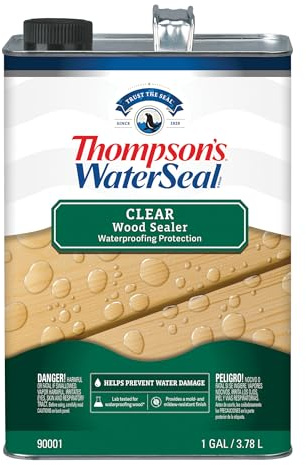 Thompson's WaterSeal Clear Wood Sealer, Clear, 1 Gallon
