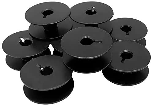 Fbshicung 20PCS Sewing Machine Bobbins M Metal Bobbins Empty Thread Spool Compatible with Pfaff 541 545 591 1240 1245 Juki LS-1340 LS-1341 Large Bobbin (26x10.5mm)