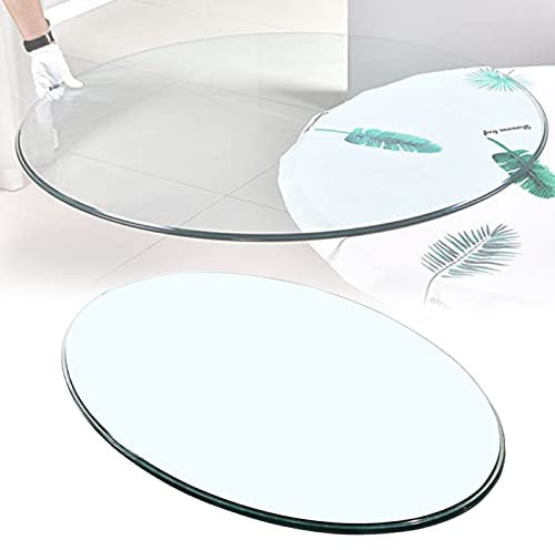 WORDFUN Cristales para Mesas, 14-40 Pulgadas, Cristales A Medida, Irrompible Vidrio Templado, Resistente A Altas Temperaturas, para Mesa De Centro, para Chimenea Vidrio Templado