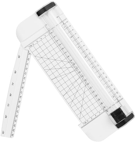 Flintronic Taglierina per Carta A5, Paper Cutter con Righello di Estensione, Taglierina con Sistema di Sicurezza Automatico, per Tagliare Carta, Foto, Carta Artigianale e Etichette