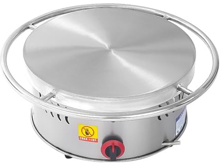 OWNERSTYLE 16 Liquefied Gas Crepe Maker,Non-stick Pancake Making Machine,Rotatable Round Crepe Making machine,Coal Gas Griddle for Crepes,Pancakes, Eggs, Bacon,etc.