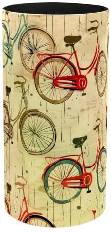 VAPOKF Porte-stylos pour bureau, boîte à musique, pot à crayons, pinceaux de maquillage, rangement de fournitures de bureau, organisateur pour la maison et le bureau – Vélos rétro