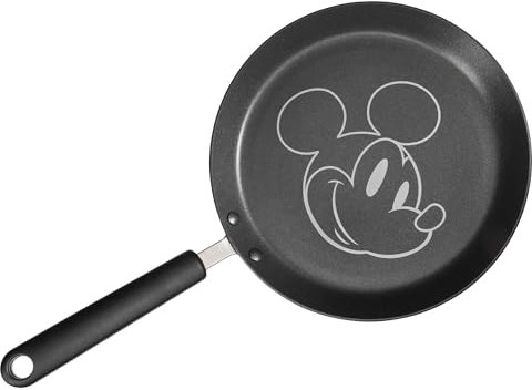 PRESTIGE Disney Induction Pancake Pan: 24cm Non Stick Pancake Pan with Mickey Inspired Design, Dishwasher Safe, Grey