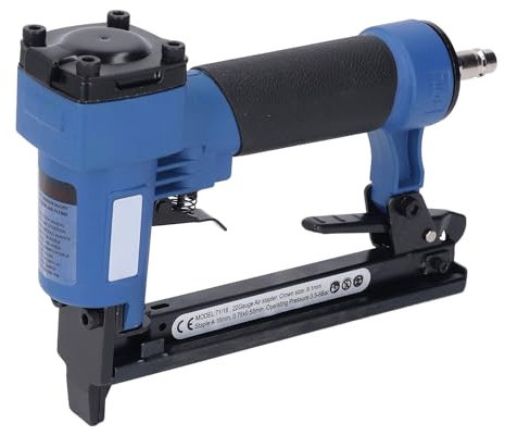 Chiodatrice Brad pneumatica, pressione di lavoro 3,5-8bar Pistola per chiodi di finitura ad aria compressa con valigetta di trasporto Graffatrice professionale efficiente e stabile