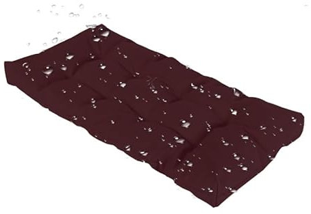 Coussin de banc imperméable et antidérapant pour chaises de jardin et balançoires hollywoodiennes - Violet rouge - 190 x 60 x 8 cm