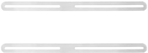 JOINPAYA 2 piezas Soporte Inoxidable Ajustable para Buzón de Valla Kit de Fijación Placas de Reparación para Instalación y Resistente Adversos