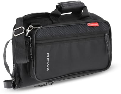 GEWA sac de transport Premium pour cornet - Cordura 600 Denier - Résistant à la déchirure et à l'eau - Rembourrage de 30 mm - Renfort en contreplaqué pour pavillon - Noir