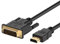 Rankie HDMI to DVI Cable, CL3 Rated High Speed Bi-Directional, 1.8 m (Black)