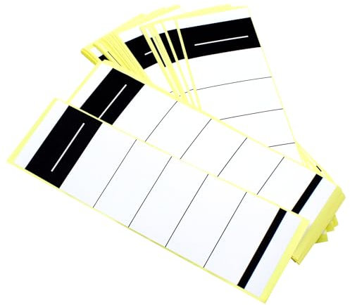 WYYFXY® 100 Stück Ordner Rückenschilder Selbstklebend Ordnerrücken Aufkleber 5,4 * 19cm Ordner Etiketten Selbstklebend Weiß Ordneretiketten für 8cm Breit Ordner